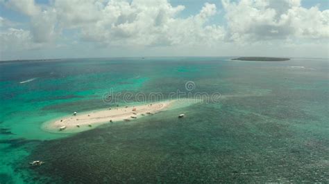 Tropical Island With Sandy Beach Naked Island Siargao Stock Footage Video Of Holiday