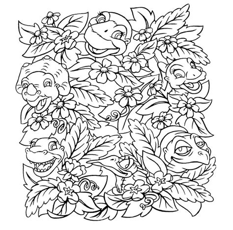 Land Before Time Coloring Pages For Kids Printable Free Dinosaurs