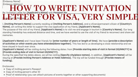 Sample Immigration Invitation Letter For Your Needs Letter Template