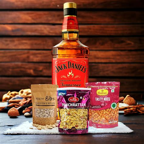 Jack Daniels Fire Whisky Namkeen Combo Gifts To Nepal Giftmandu