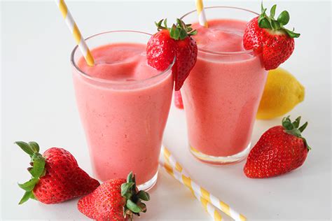 Strawberry Lemonade Smoothie Recipe One Little Project