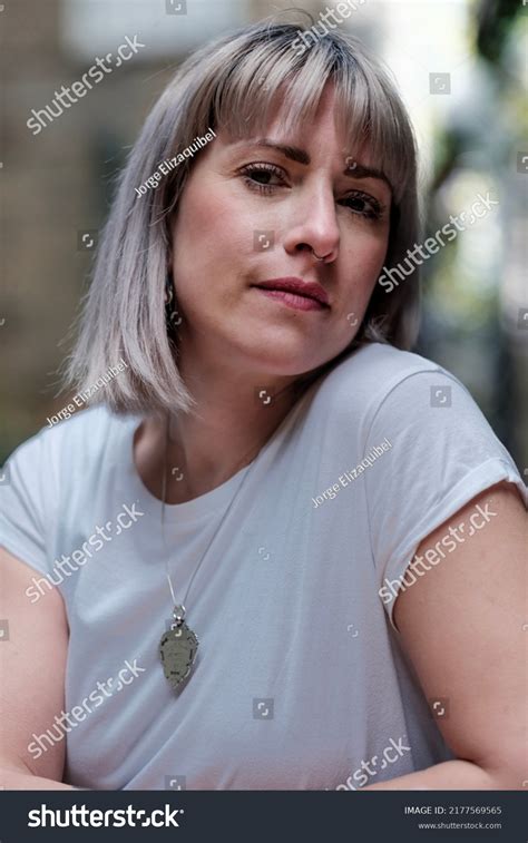 Portrait Mature English Woman Looking Camera Stock Photo Shutterstock