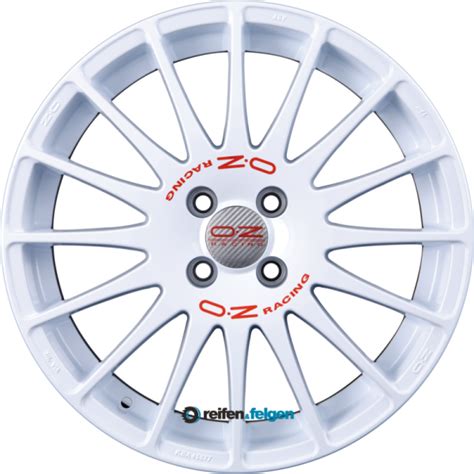 Oz Racing Superturismo Wrc 7×17 Et25 4×108 In Weiß