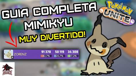 Guía COMPLETA de MIMIKYU Build Objetos Combos y tips Pokémon