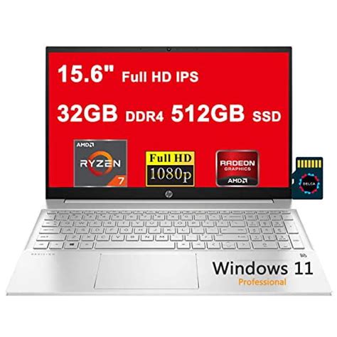 HP Pavilion 15 Business Laptop I 15.6" Full HD IPS Multi-Touch I AMD ...