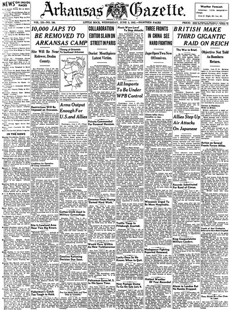 Celebrating 200 Years 1942 The Arkansas Democrat Gazette Arkansas