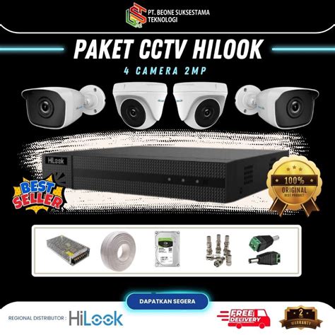 Jual Paket CCTV Hilook 4 Camera 4 Chanel 2MP Terlaris Shopee Indonesia