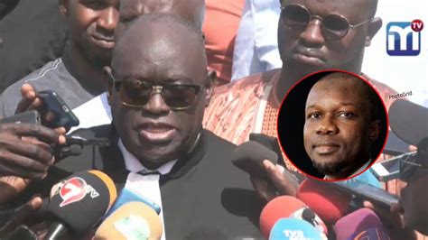 Me El Hadji Diouf Avocat De Adji Sarr Le Principal Accus Sonko A