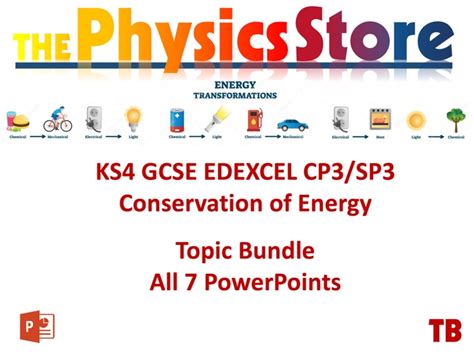 Ks Gcse Physics Edexcel Cp Sp Conservation Of Energy Powerpoints