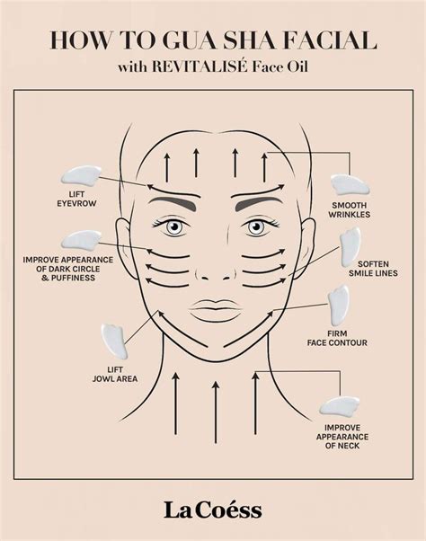 Gua Sha Step By Step Tutorial Facial Routine Skincare Facial Skin Care Skin Care Routine