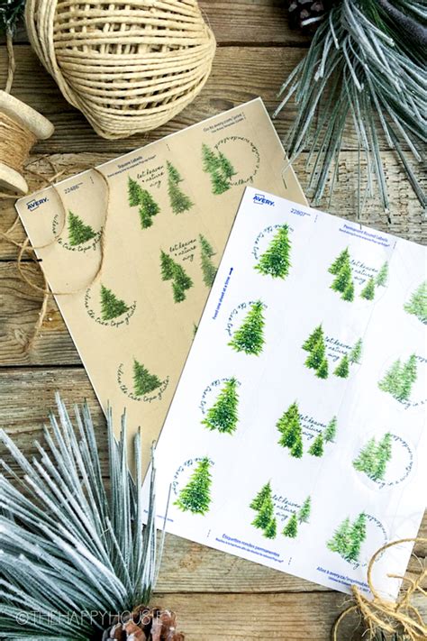 Free Printable Christmas Gift Tags with Avery Sticker Labels | The ...