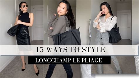 How To Style Any Longchamp Le Pliage Tote Bag 15 Ways To Wear A Nylon