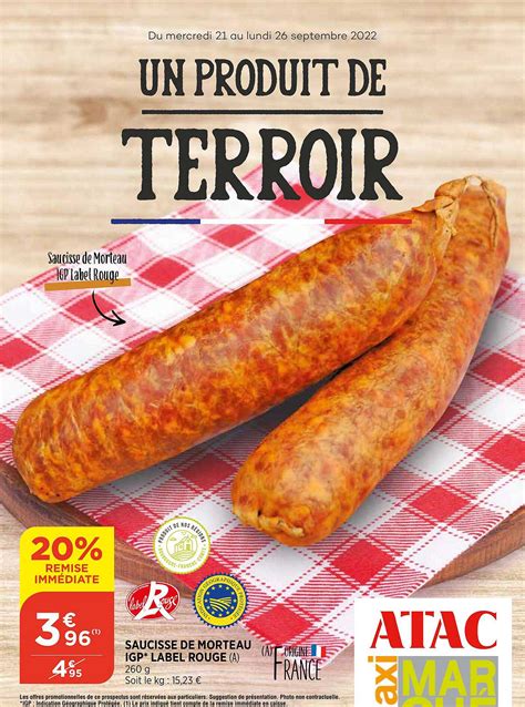 Offre Saucisse De Morteau Igp Label Rouge Chez Maximarche