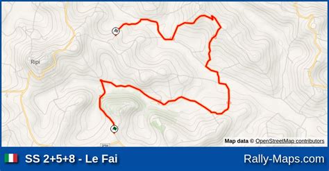 Mapa Harmonogram Profil Elewacji OS 2 5 8 Le Fai Rally Terra Di