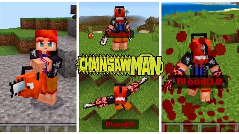 Chainsaw Man Addon Minecraft Pe Chainsaw Man Mod Mcpe