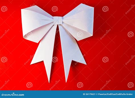 Origami bow and ribbon stock image. Image of happy, ribbon - 36179631