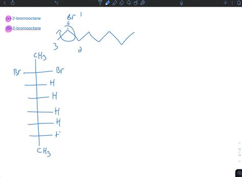 Solved The Fischer Projection For Bromooctane Is Shown Below