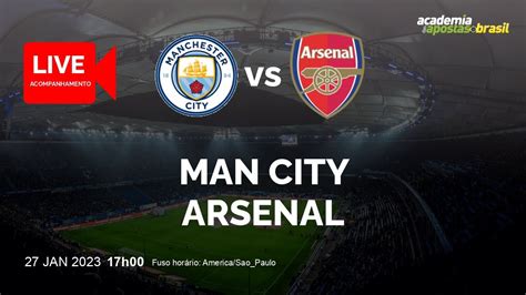 MANCHESTER CITY X ARSENAL AO VIVO INGLESÃO FA CUP 4ª FASE