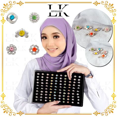 HOT Kerongsang Baby Brooch WITH BOX 25pc 50pc 100pc Pin Tudung