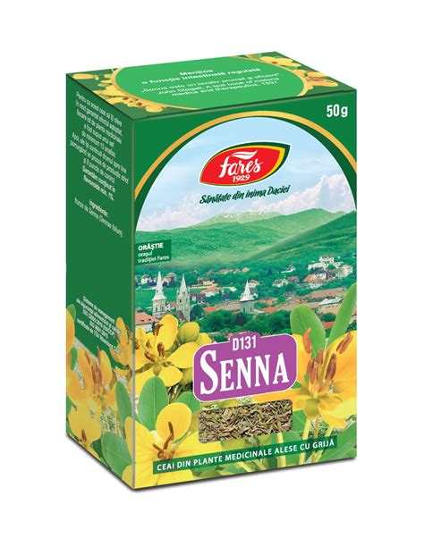 Ceai Senna Frunze D131 50 G Fares Farmacia Dav