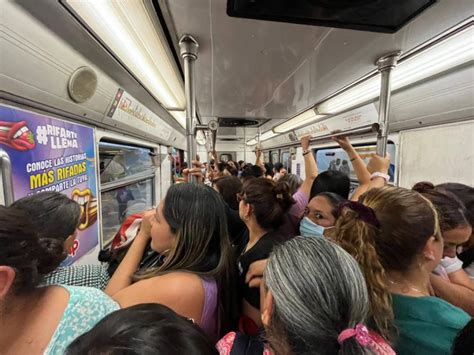 Metro CDMX hoy Línea 3 se convierte en horno en hora pico La