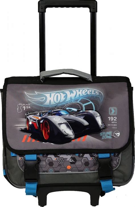 Hot Wheels Boekentas Trolley 38 Cm Grijs Bol