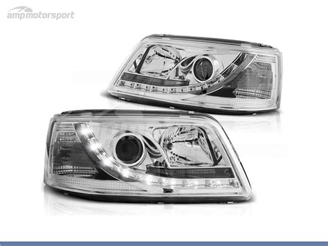 FAROIS DIANTEIROS LUZ DIURNA LED REAL DRL PARA VOLKSWAGEN T5