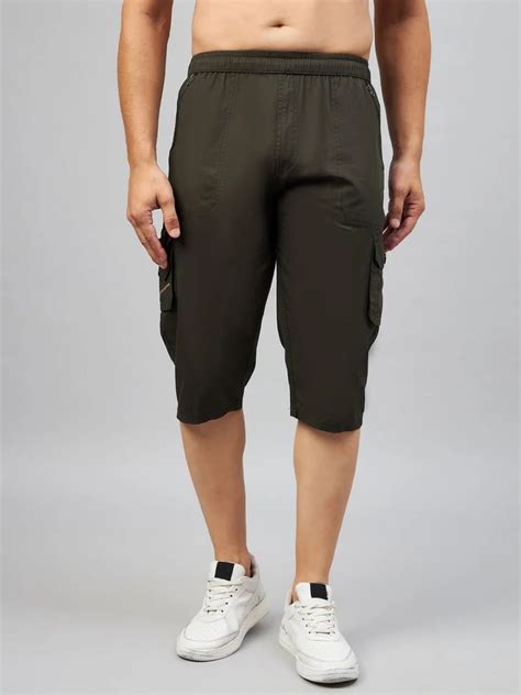 Studio Nexx Solid Men Three Fourths Cotton Capris Regular Fit At ₹ 325