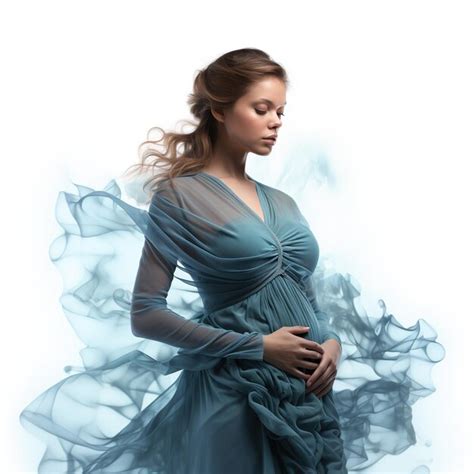 Premium Ai Image Close Up Of Happy Pregnant Woman With Big Belly