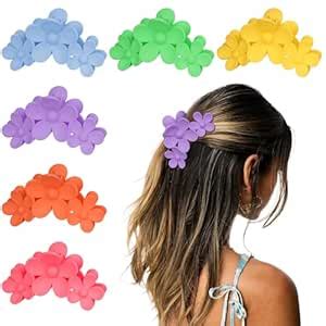 Amazon ANBALA 6PCS Flower Hair Clips Non Slip Matte Hair Clips