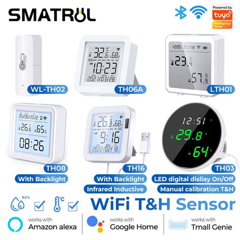 Smatrul Tuya Wifi Sensor De Temperatura E Umidade Detector Smart Life