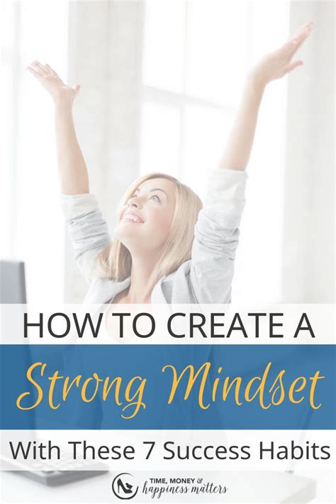 7 Habits That Lead to a Strong Success Mindset | Success mindset ...