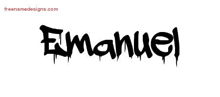 Graffiti Name Tattoo Designs Emanuel Free Free Name Designs