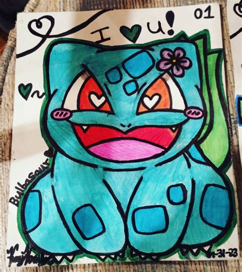 Bulbasaur Fan Art (Color) by SasuNaruLover99 on DeviantArt