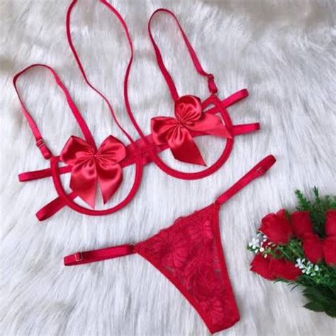 Lingerie Vermelha Lingerie Feminina Nunca Usado Enjoei