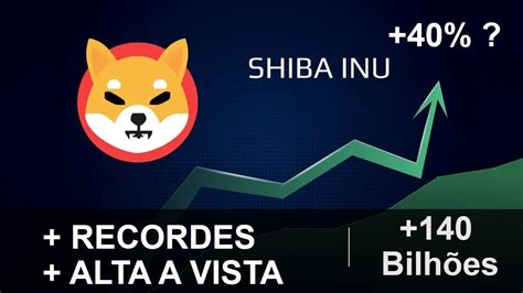 SHIBA INU HOJE Mais 1 RECORDE e Prepara uma GRANDE ALTA 40 é