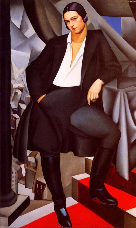 Tamara Lempicka Portrait Of Duchess De La Salle Art Deco