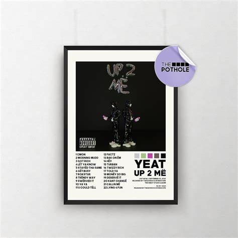 Yeat Posters Up 2 Me Poster Album Cover Poster Poster Etsy