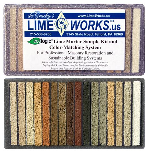 Ecologic Lime Mortar Kit 16 Stock Colors LimeWorks Us