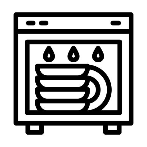 Dishwasher Icon Design Vector Art At Vecteezy