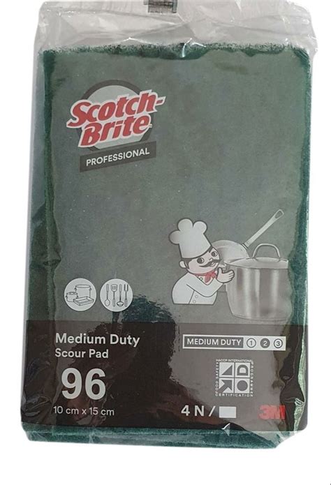 Sponge Black Scotch Brite Medium Duty Scour Pad For Utensils Cleaning