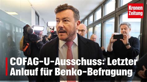 COFAG U Ausschuss Letzter Anlauf für Benko Befragung krone tv NEWS