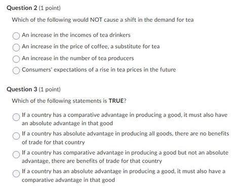 Solved Which Of The Following Would Not Cause A Shift In The Chegg