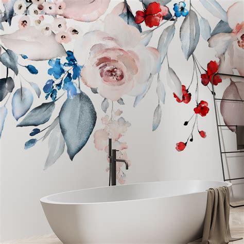 Flower Wallpaper Wall Murals Turn Your Home Into A Garden Oasis