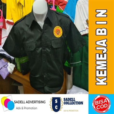 Jual Kemeja BIN Seragam BIN Baju BIN Badan Intelijen Negara Hitam