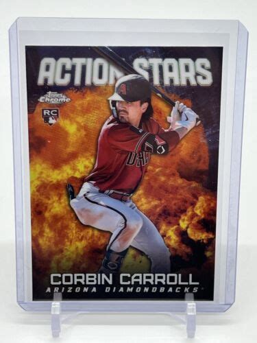 Topps Chrome Update Baseball Corbin Carroll Action Stars Rookie Rc