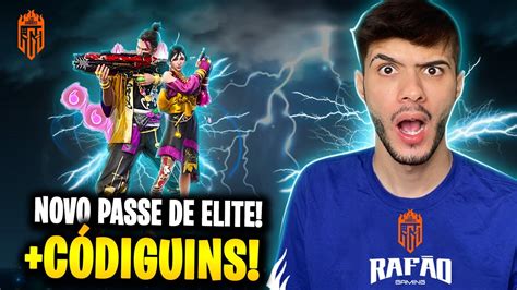 NOVO PASSE CHEGOU CÓDIGUINSFREE FIRE AO VIVOEL RAFÃO YouTube