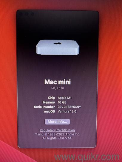 Apple Mac Mini 2020 M1 256gb Ssd 16 Gb Ram Mumbai Quikr