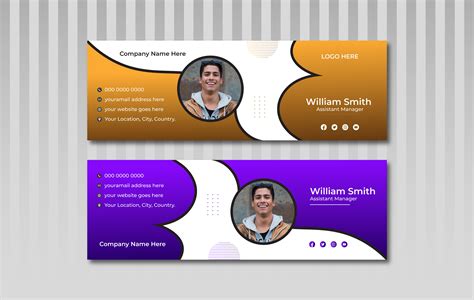 Business / Corporates email signature template on Behance