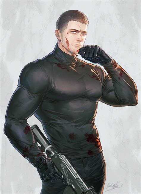 Chris Redfield Biohazard Image By Shark Cat 3839702 Zerochan